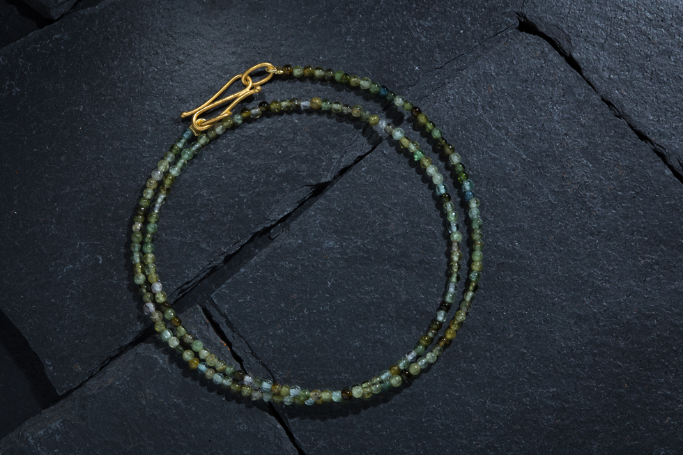 Green tourmaline necklace — Yves Gratas