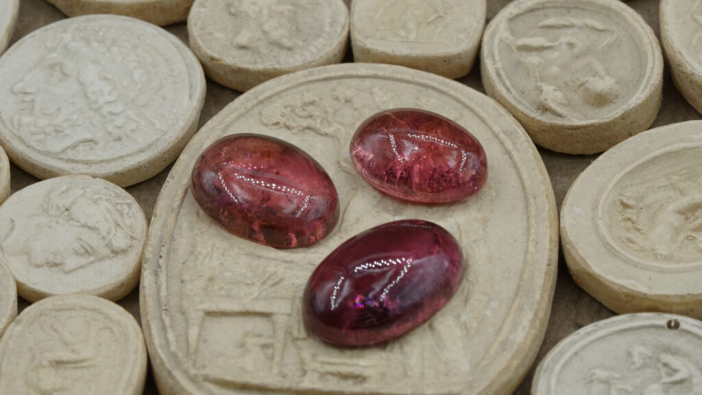 tourmaline rose cabochon