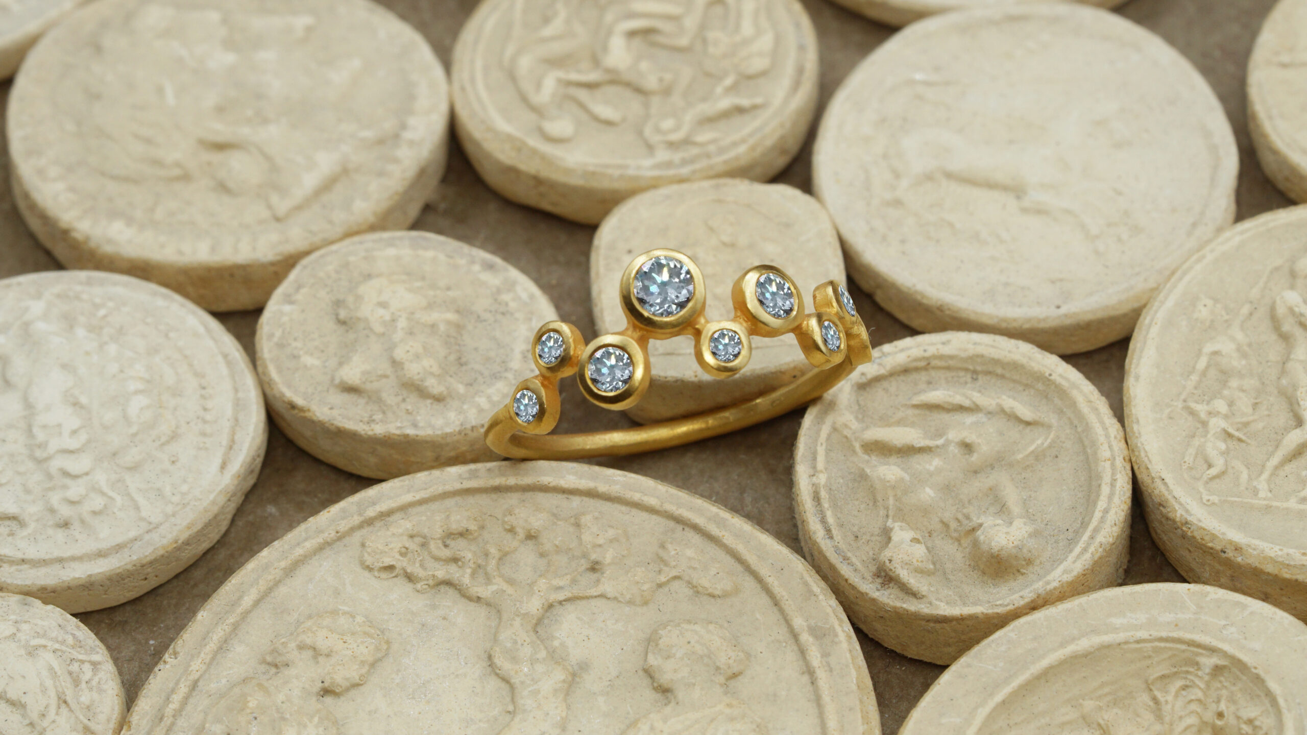 bague constellation diamant